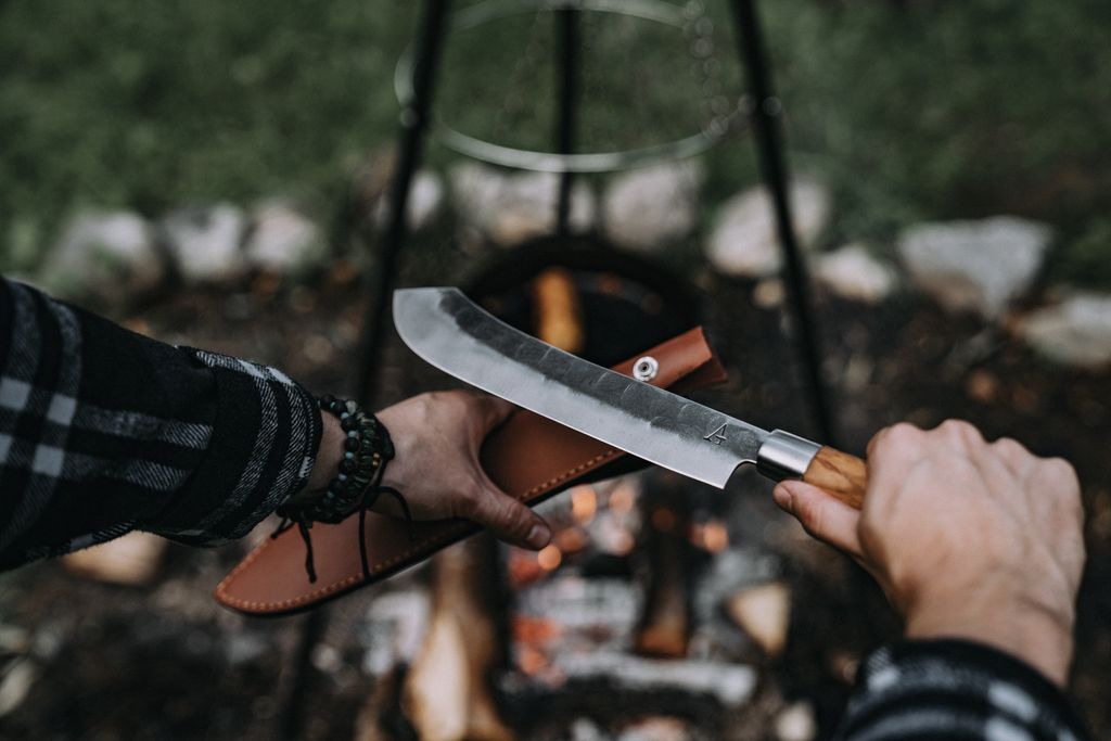 Anvil Forged Handmade Butcher Knife