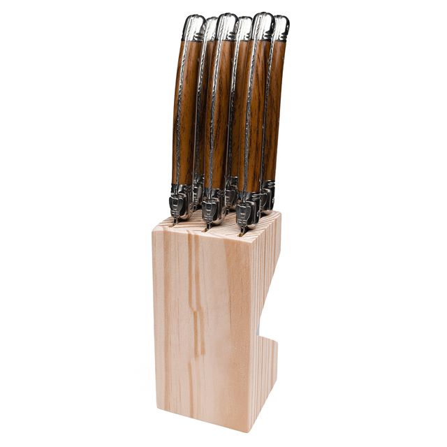 Laguiole Affordable Steakknives set of 6 wood look