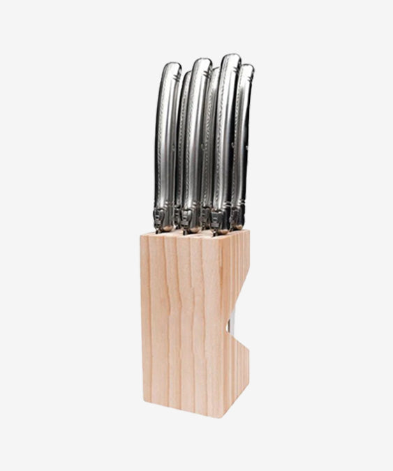 Laguiole affordable steakknives rvs set of 6