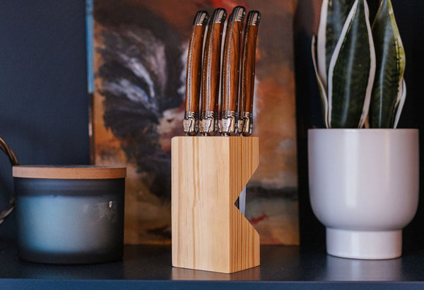 Laguiole affordable steakknives set of 6 wood look