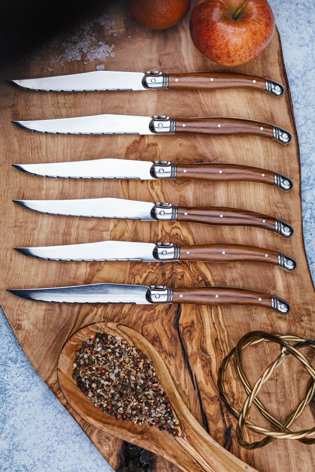 Laguiole Affordable Steakknives set of 6 wood look