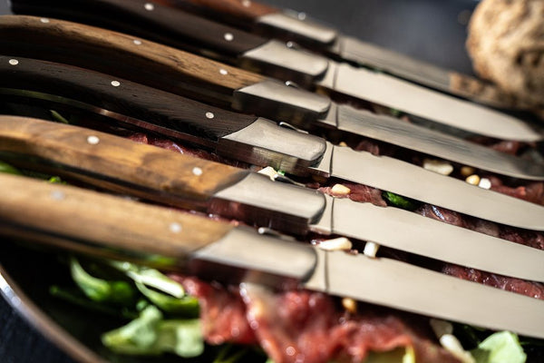 Laguiole steakknives mixed wood set of 6