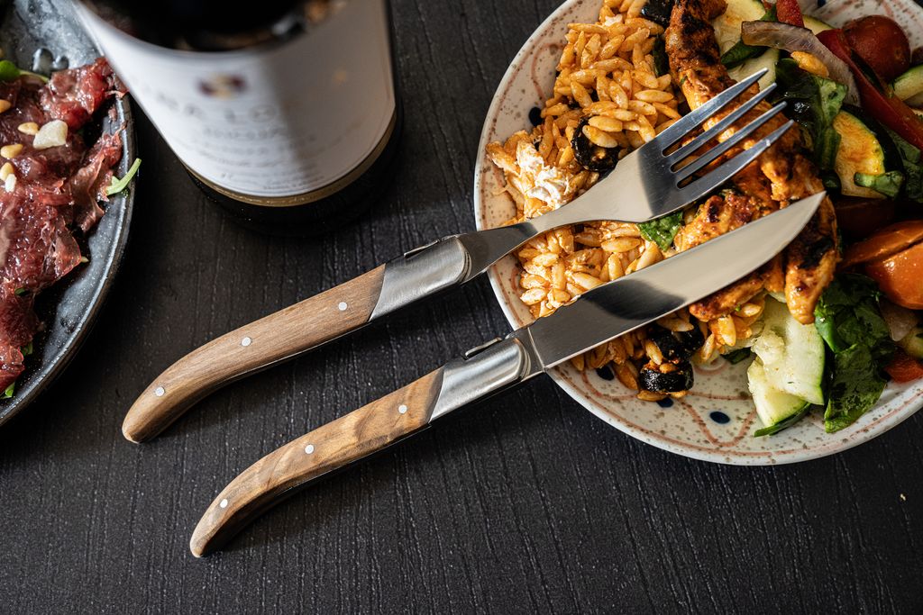 Laguiole Steakknives Olive Wood set of 6