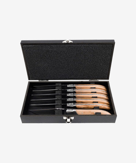 Laguiole steakknives rosewood set of 6