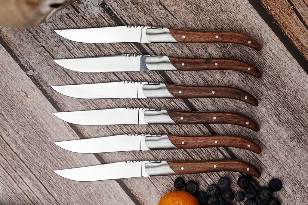 Laguiole Steakknives Rosewood set of 6